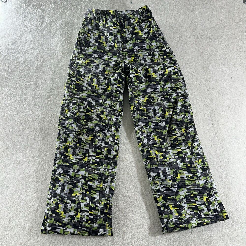 LL Bean Kids Size 12 Warm Thinsulate Winter Snow Pants Funky Color